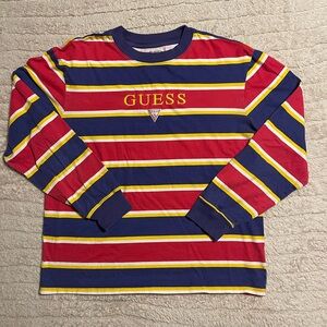 Guess Multicolor Striped Crewneck